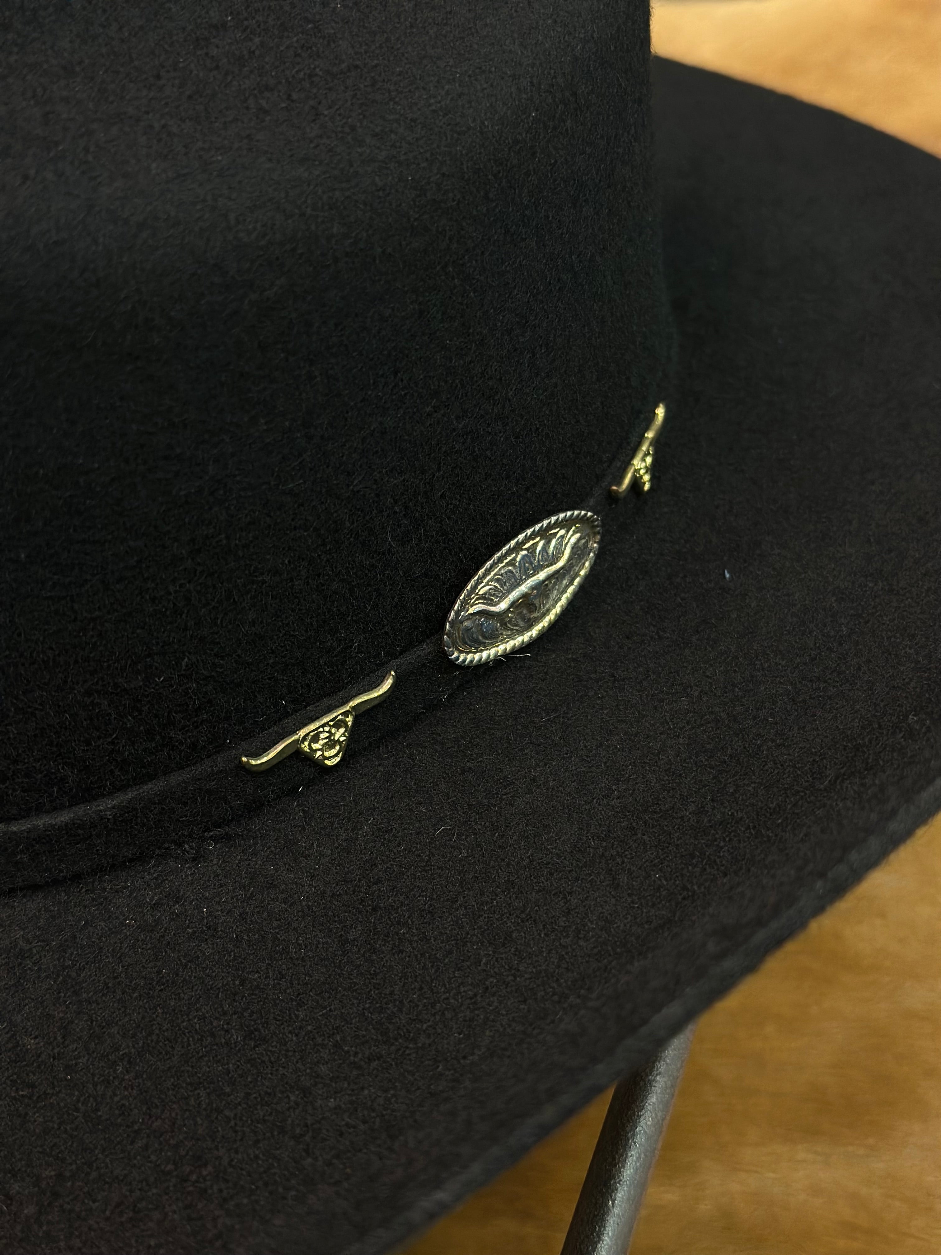 BULLHIDE 6X FELT HAT BLACK EL AVIONADO