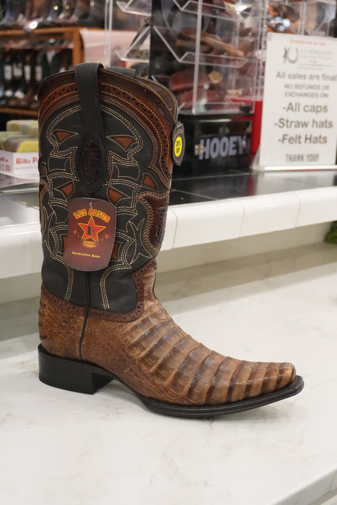 Los Altos Mens Caiman Orix Cowboy Boot