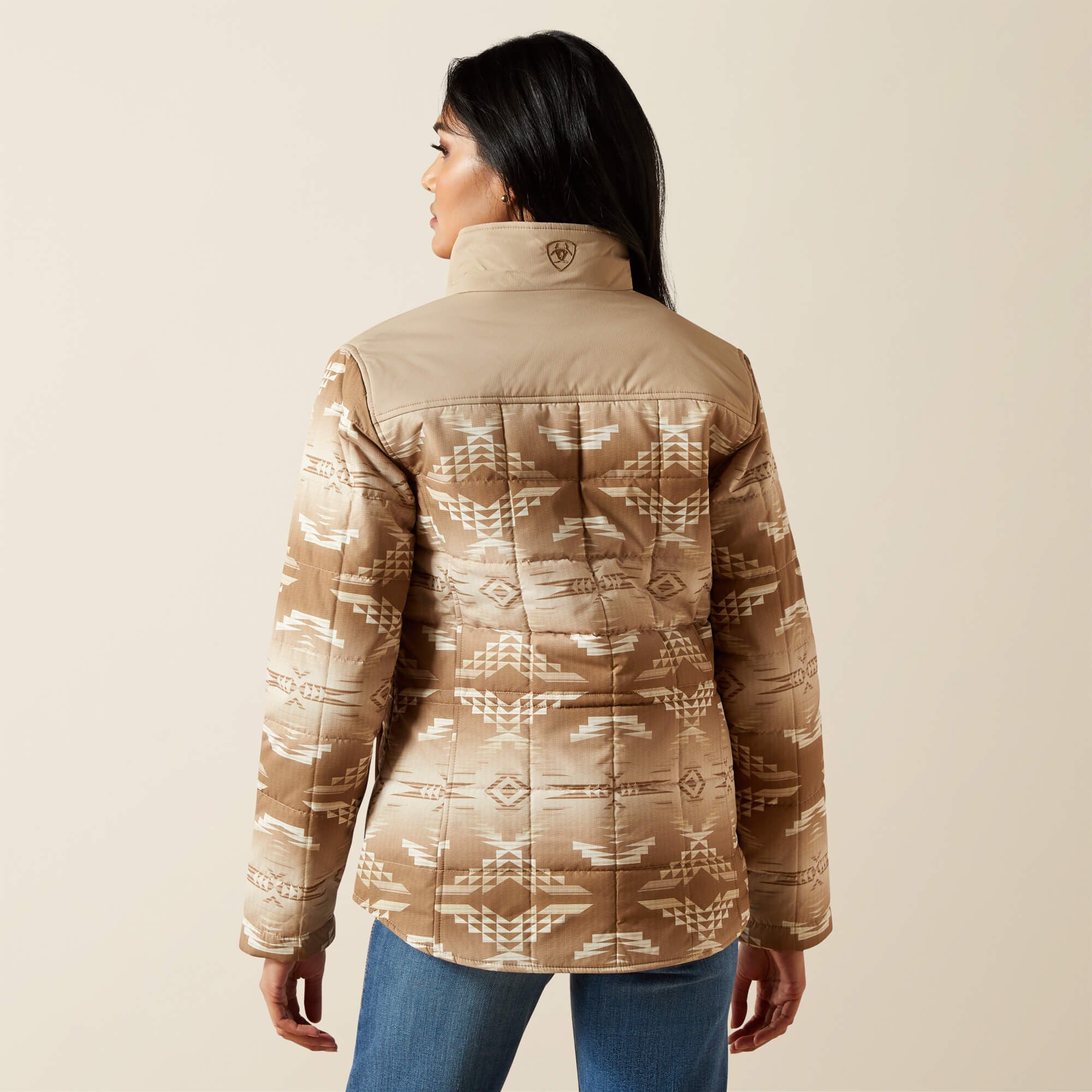 ARIAT WOMENS CRUIS INS SAVANNAH TAN DUNE PRINT JACKET 10062550