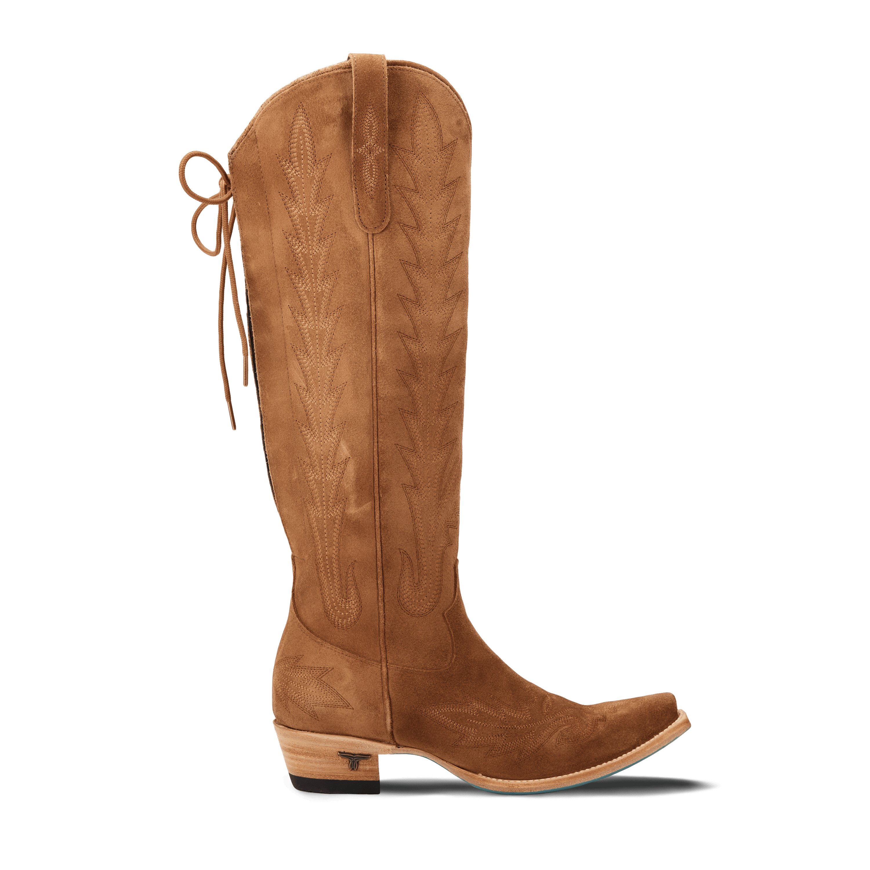 LANE WOMEN LEXINGTON KNEE HIGH TOFFEE SUEDE SNIP TOE BOOT LB0562A Laherradurawwnc.com