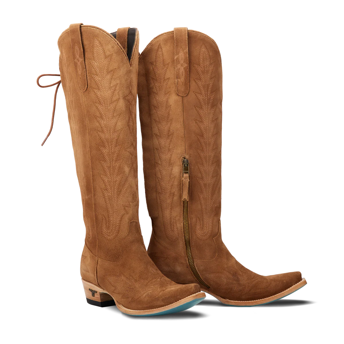 LANE WOMEN LEXINGTON KNEE HIGH TOFFEE SUEDE SNIP TOE BOOT LB0562A
