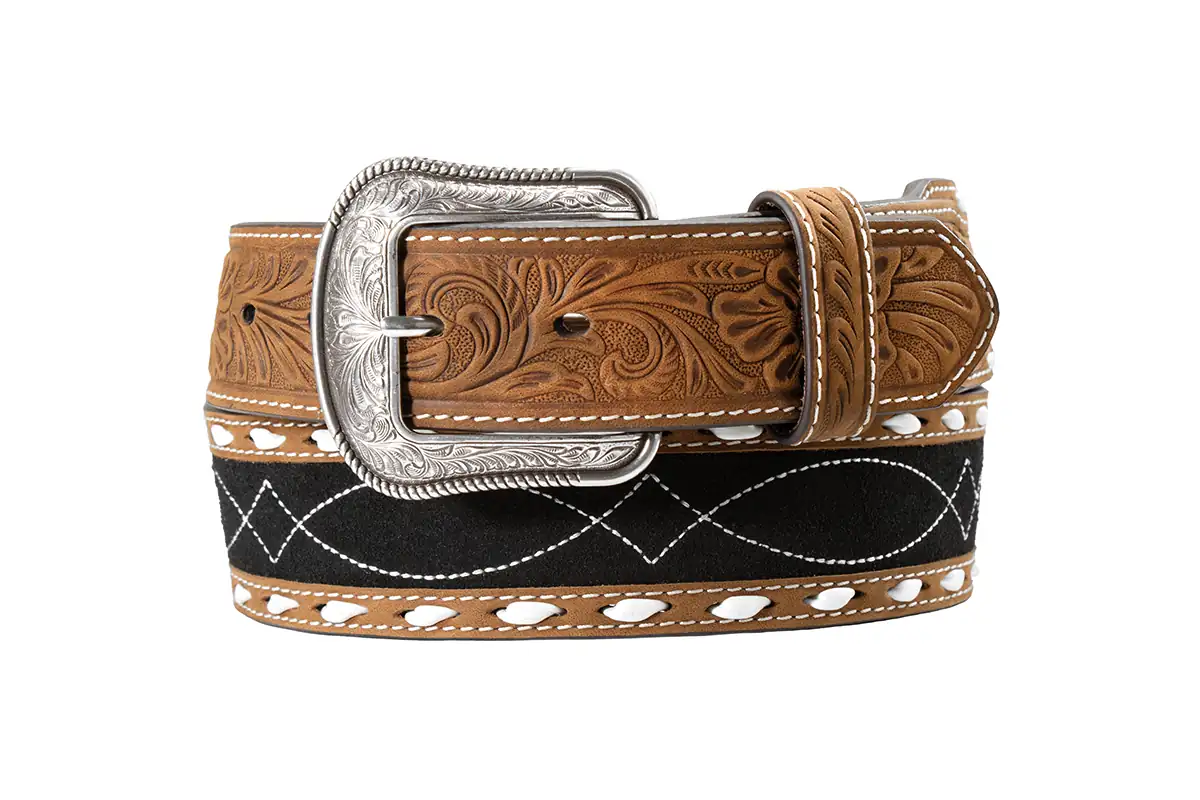 3D MENS WESTERN BLACK AND BROWN BELT - D1000207107 Laherradurawwnc.com