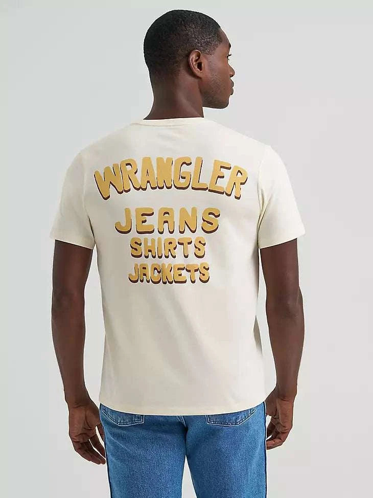 MEN'S WRANGLER GOLDEN BRONC DUAL GRAPHIC T-SHIRT 112375759 Laherradurawwnc.com