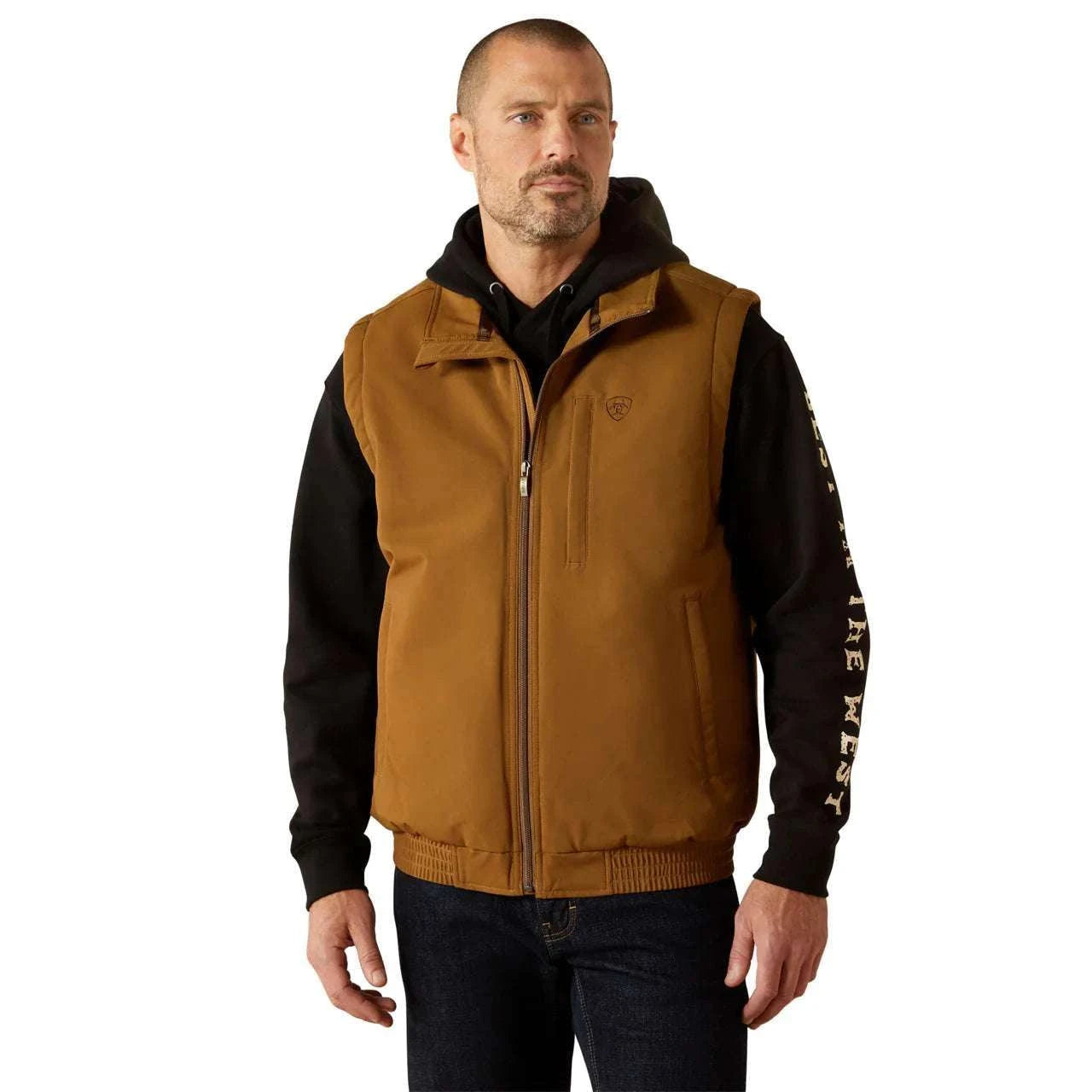 ARIAT MENS FIELD INSULATED VEST KHAKI 10062516 Laherradurawwnc.com