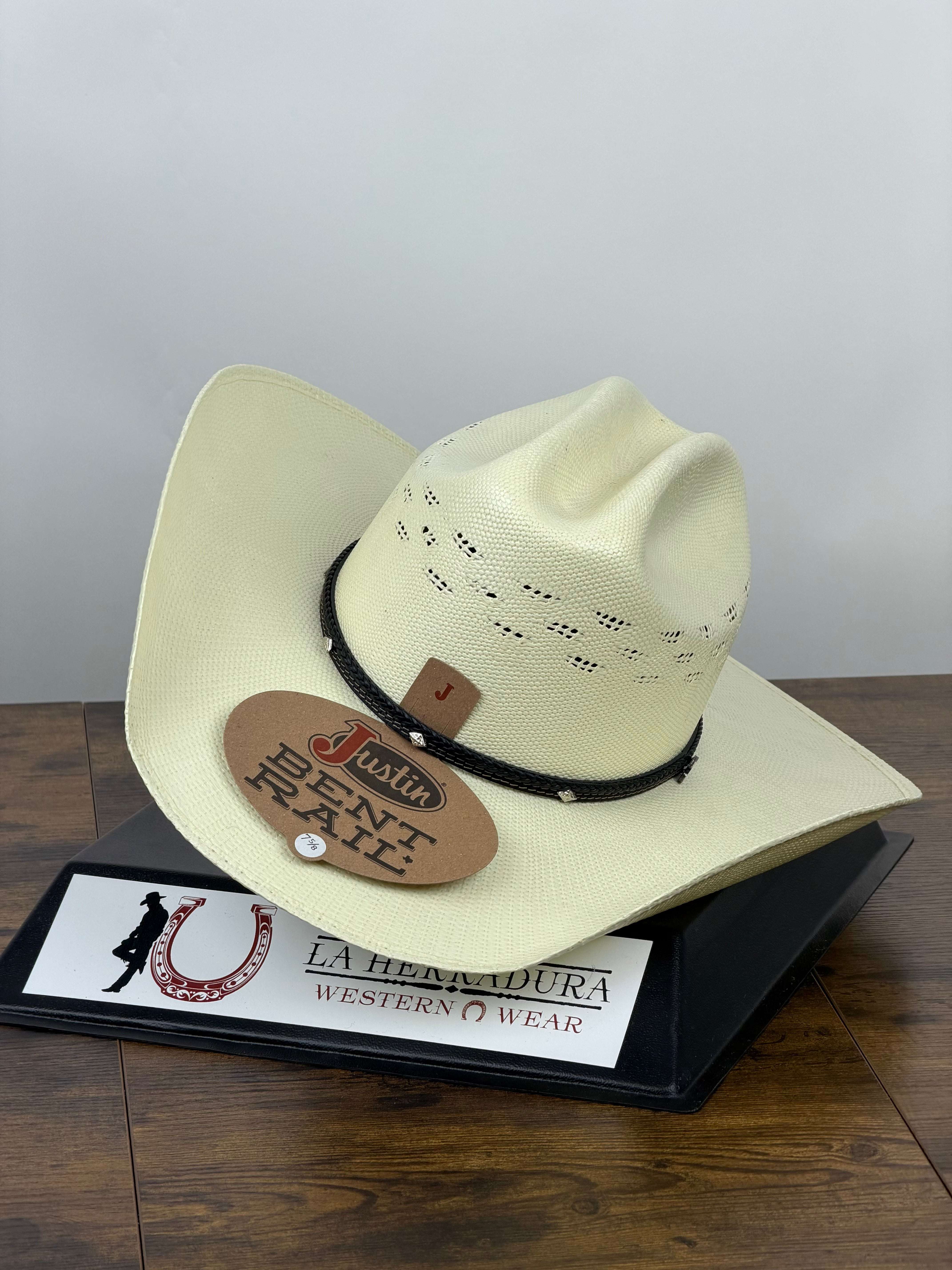 JUSTIN FALCON IVORY STRAW HAT JS4256FLCN44 Laherradurawwnc.com