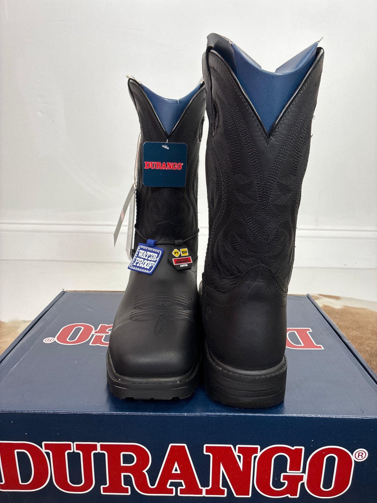 MEN DURANGO WORK BOOT BRN 11” WSTRBLACK DDB0564