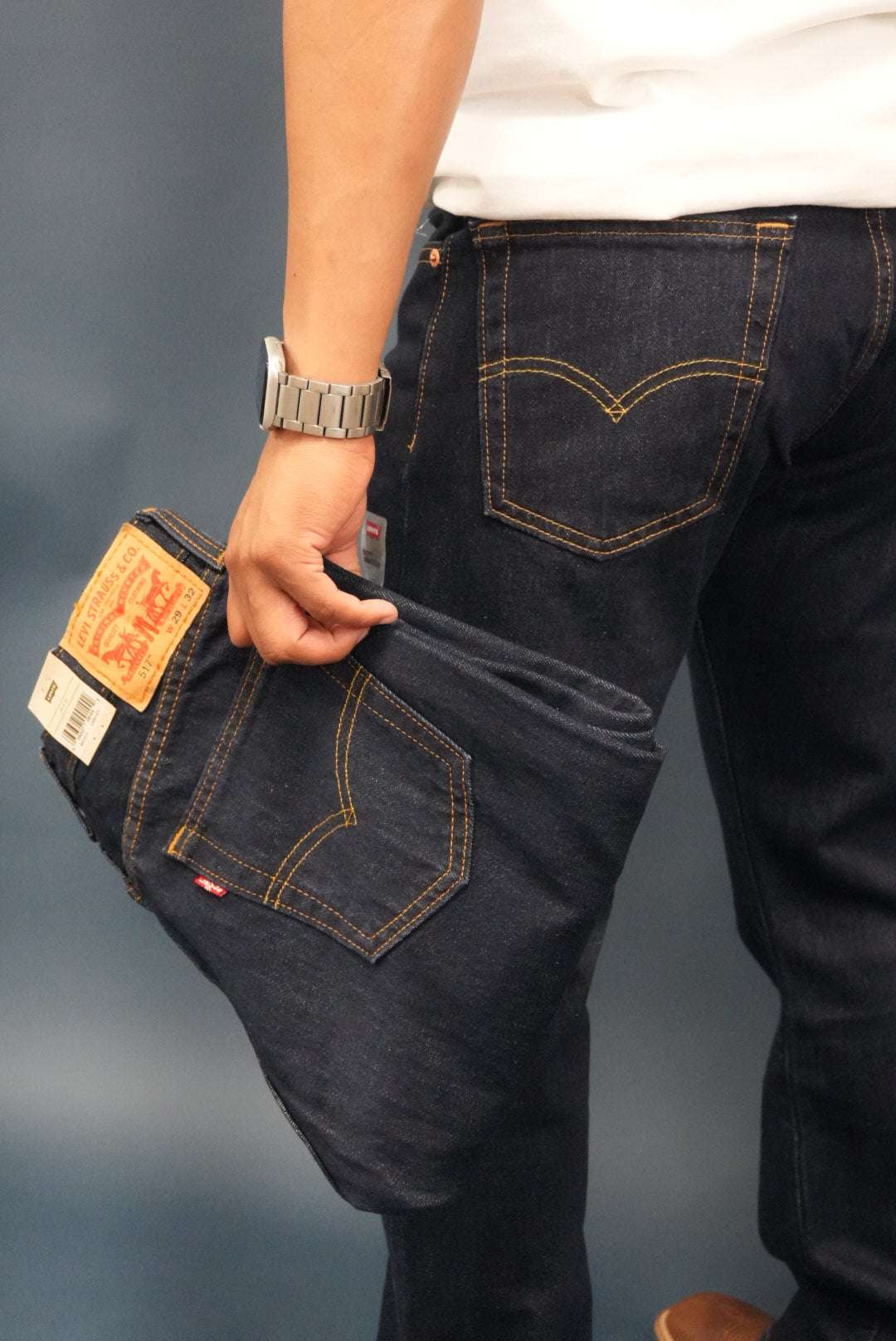 LEVI’S MEN'S 517 BOOTCUT DARK DENIM JEANS - 005170216 Laherradurawwnc.com