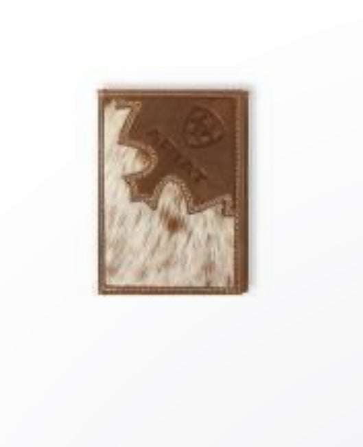 ARIAT COW HAIR TRIFOLD WALLET -A3562402 Laherradurawwnc.com