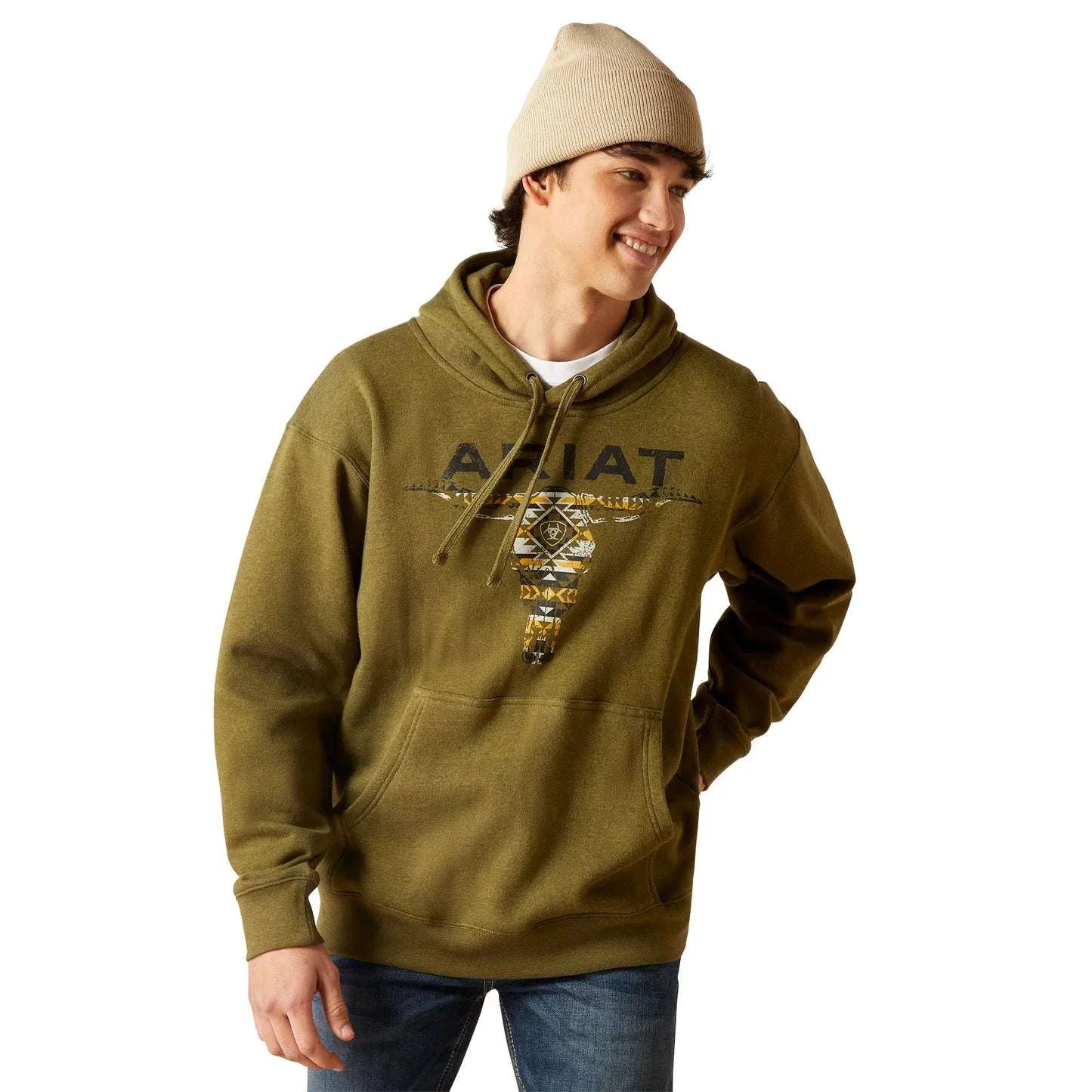 ARIAT HOODIE BLANKET SKULL HOOD PEEZE HEATHER 10046622 Laherradurawwnc.com