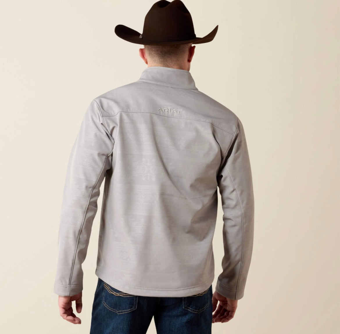 MEN’S ARIAT VERNON SOFTSHELL JACKET WET WEATHER EMBOSS SOUTHWEST 10079400