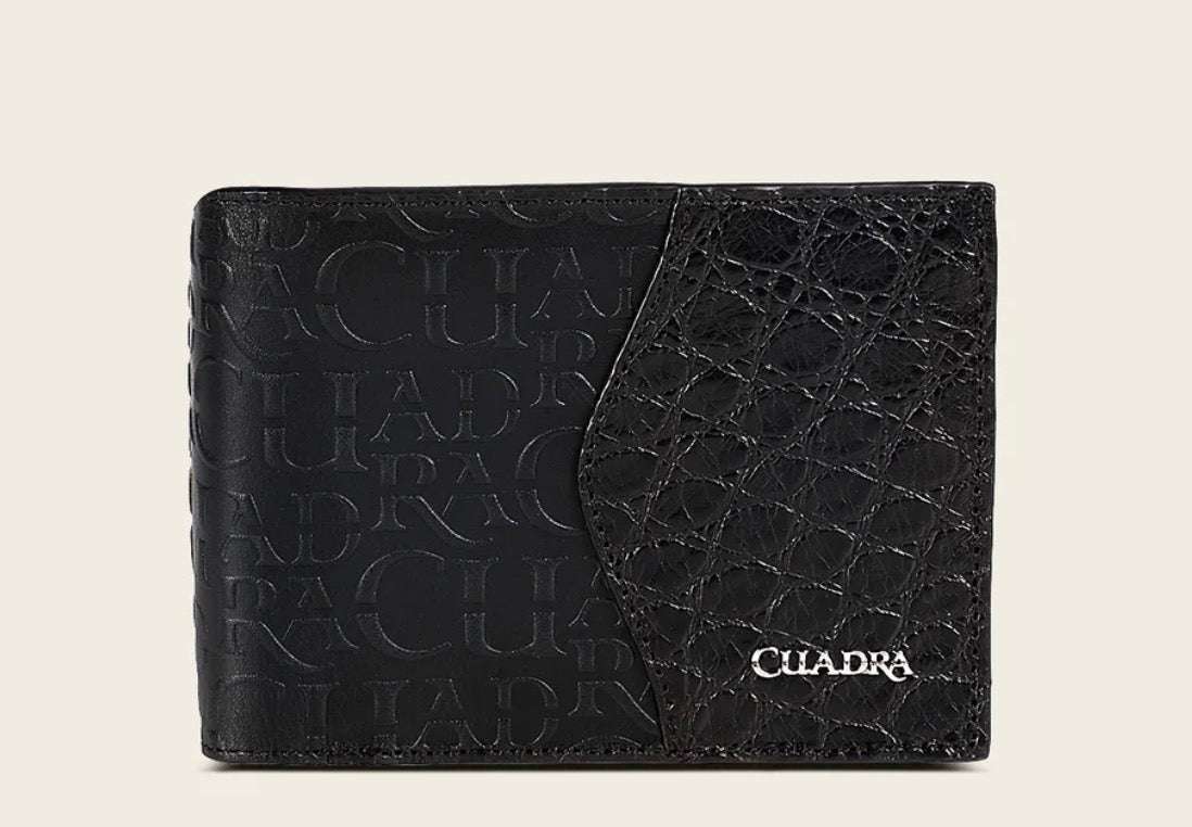 CUADRA ALLIGATOR BLACK WALLET DU618 Laherradurawwnc.com