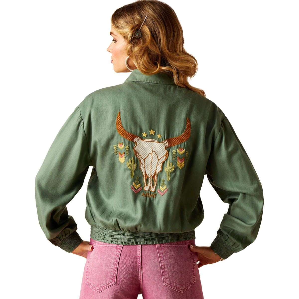 ARIAT WOMEN EDGERTON DUCK GREEN JKT 10048624 Laherradurawwnc.com