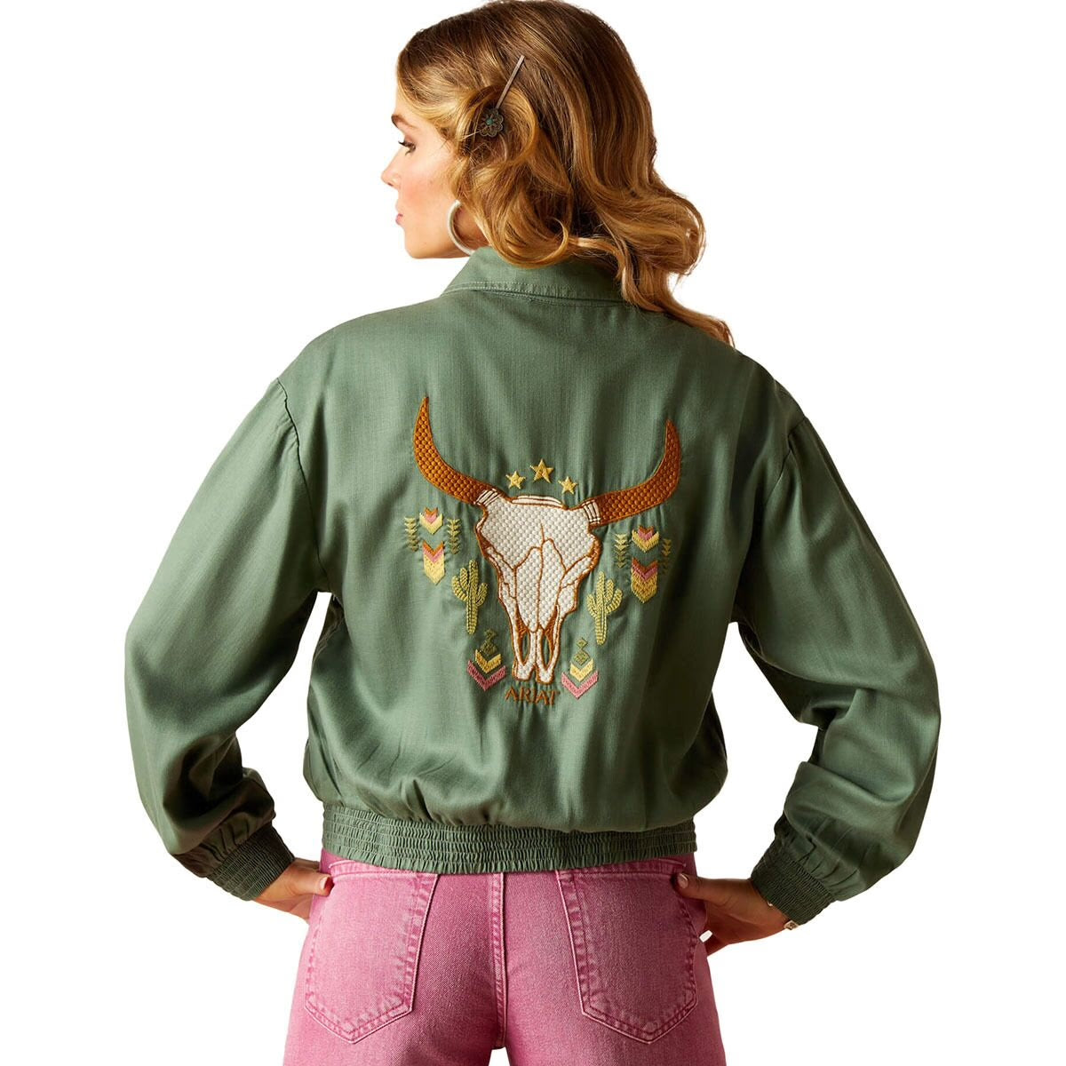 ARIAT WOMEN EDGERTON DUCK GREEN JKT 10048624