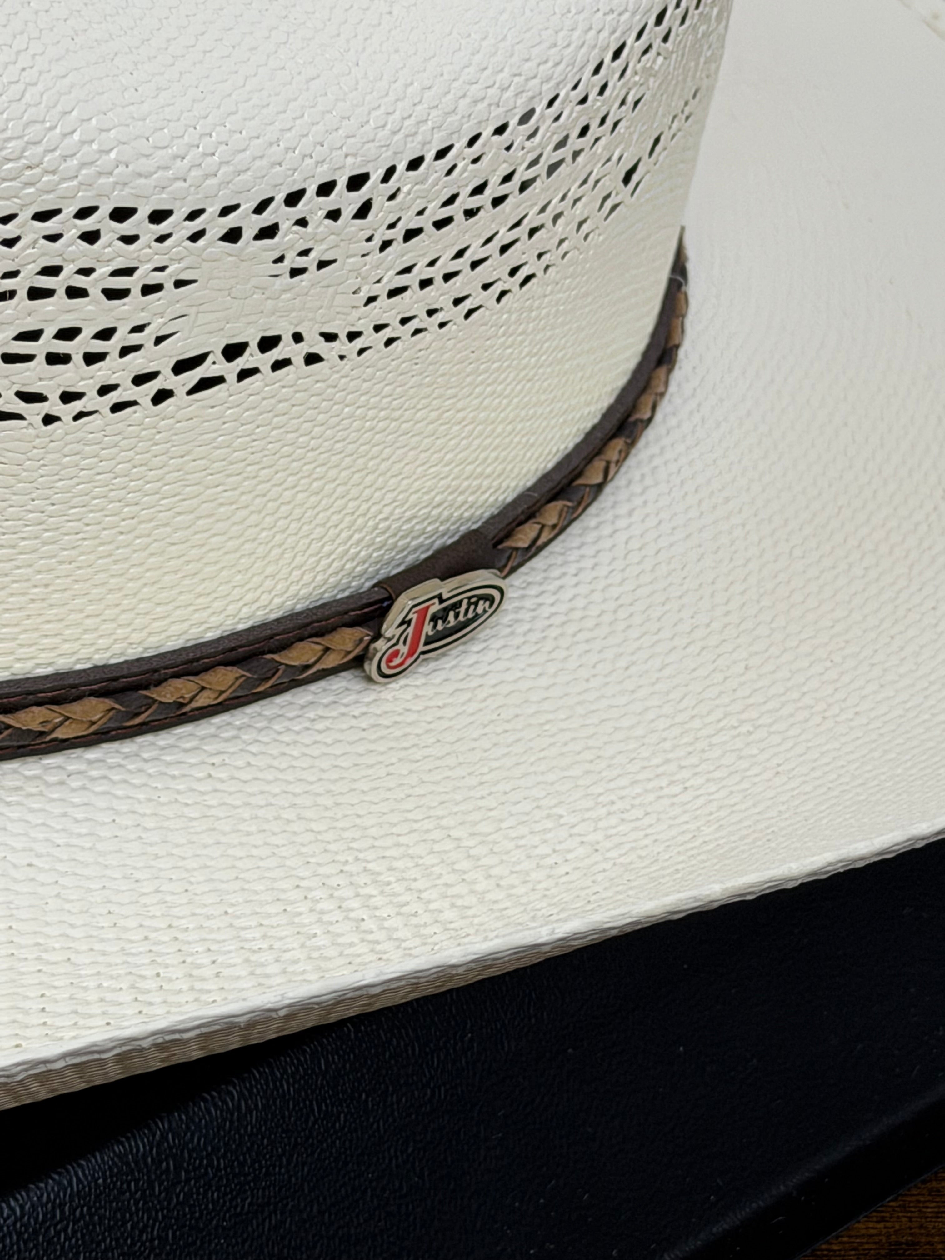 JUSTIN 20X BRYSON IVORY STRAW HAT JS1056BYSN40