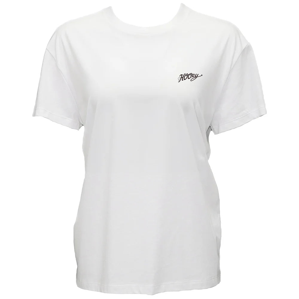 HOOEY WOMEN T-SHIRT CONCHO CREAM HOOEY LOGO BACK HT2630CR