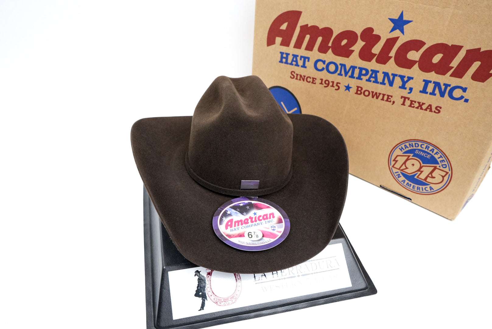 40X American Felt Hat Chocolate Laherradurawwnc.com