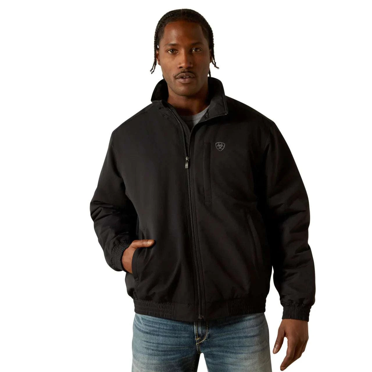 ARIAT MENS FIELD INSULATED BLACK ZIP JACKET 10062514 Laherradurawwnc.com