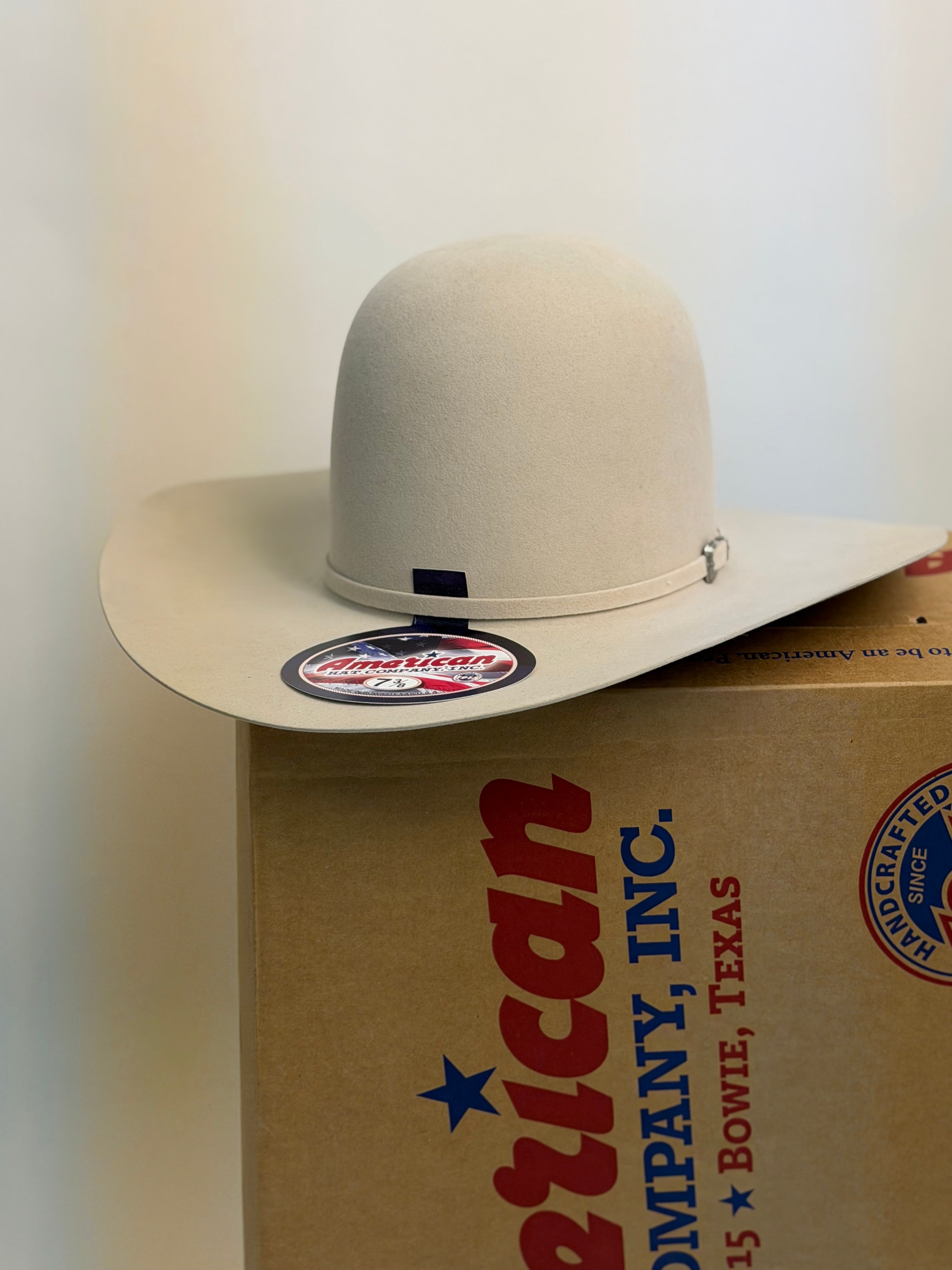 10X American Felt Hat Silverbelly Open Crown