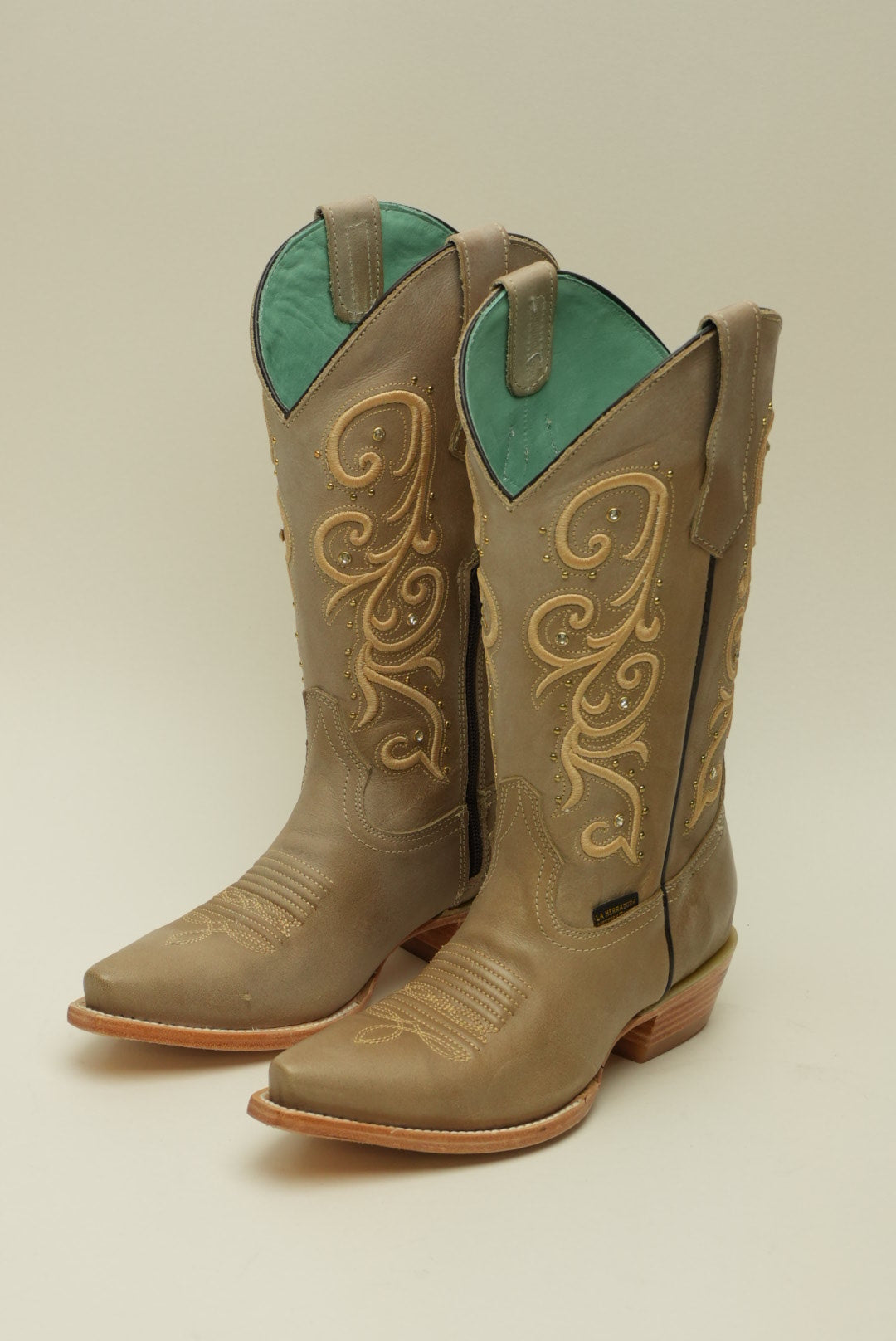 LA HERRADURA WOMEN VINTAGE RUST TALCO CREMA FULL SNIP TOE