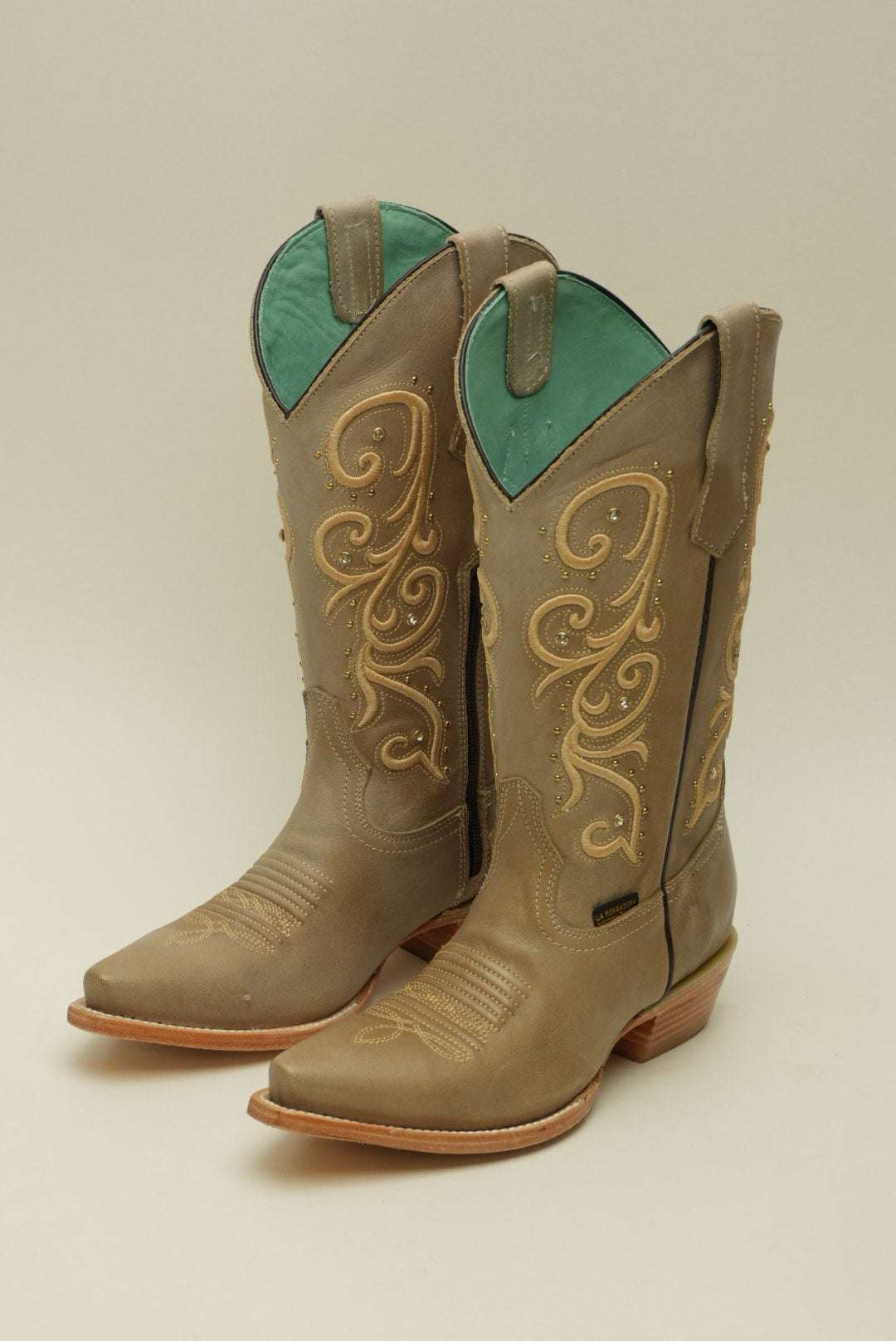 LA HERRADURA WOMEN VINTAGE RUST TALCO CREMA FULL SNIP TOE Laherradurawwnc.com