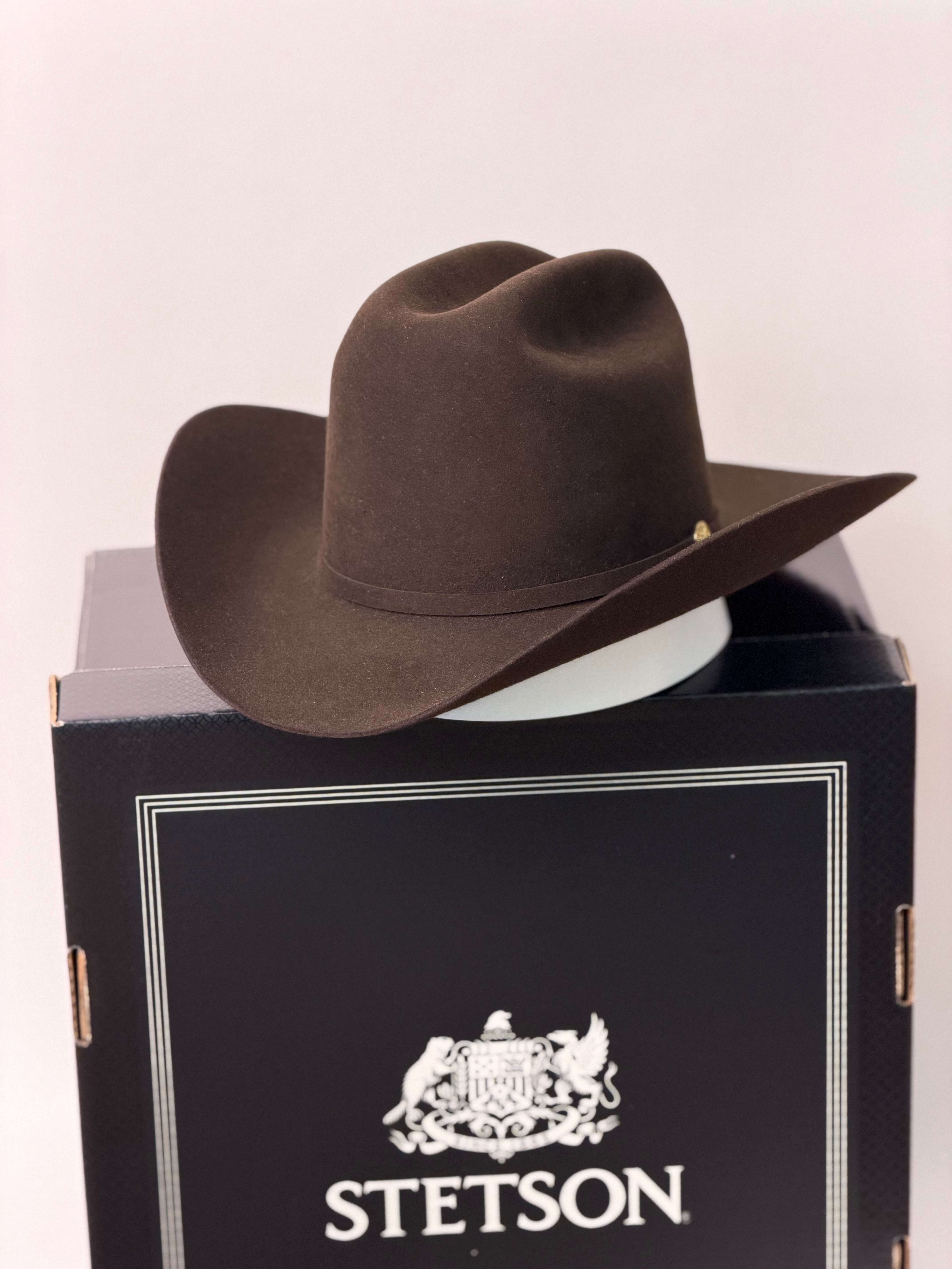 STETSON 100X THE GOLDEN EAGLE CHOCOLATE EDICIÓN ESPECIAL 160 ANIVERSARIO COPA ALTA Laherradurawwnc.com