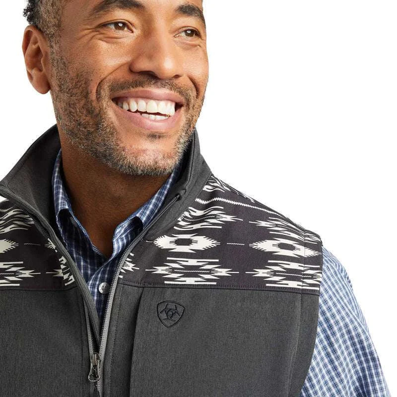 Ariat Logo 2.0 Chimayo Softshell Vest Charcoal 10042188 Laherradurawwnc.com