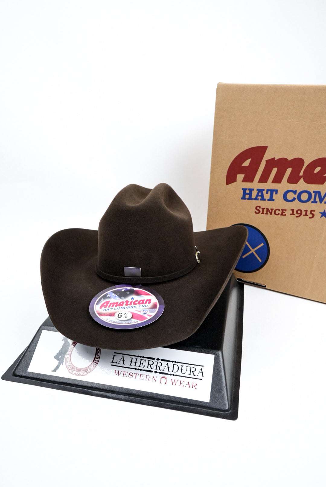 40X American Felt Hat Chocolate Laherradurawwnc.com