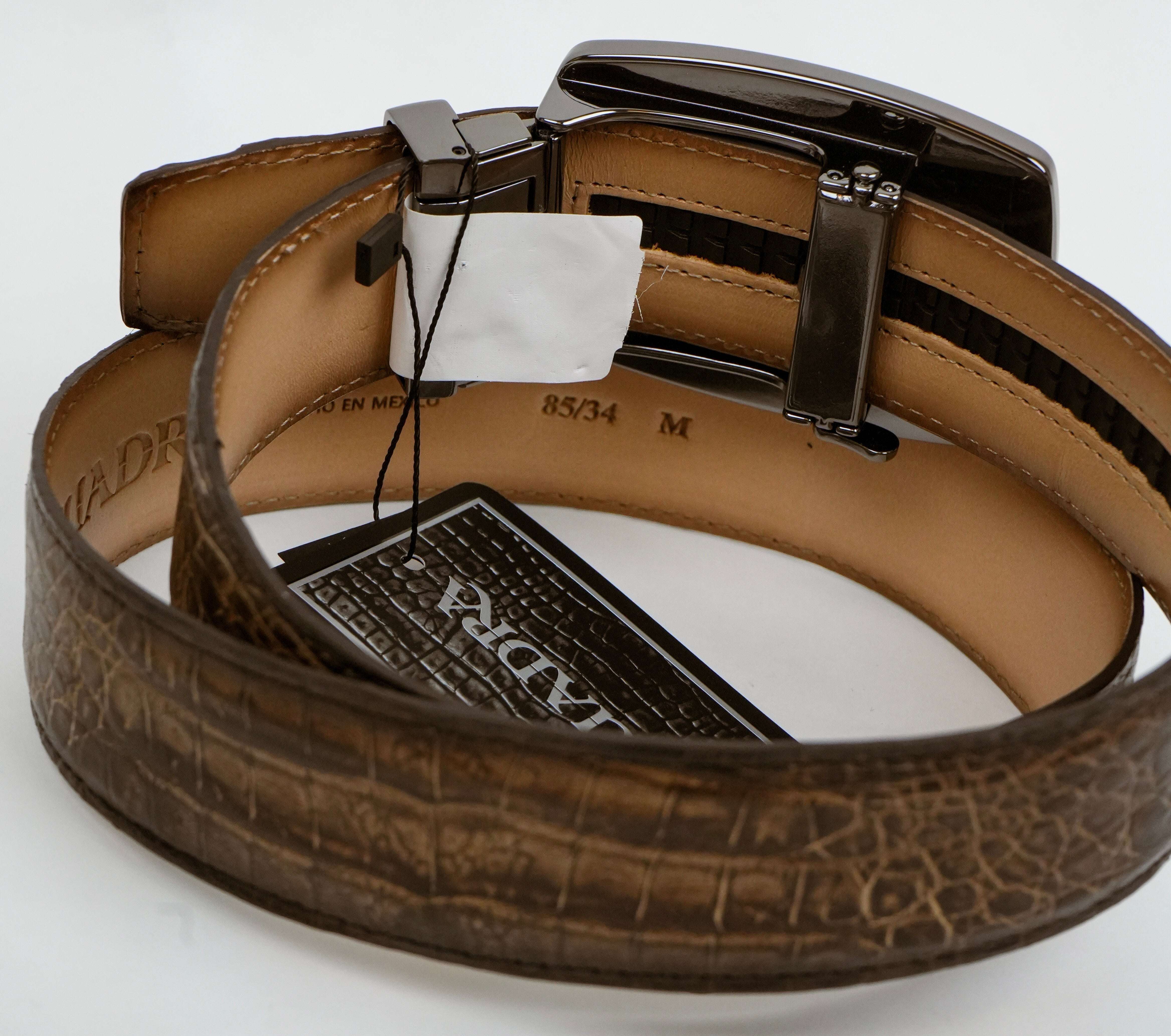 CUADRA CAIMAN CROCODILE BELT ROUND BUCKLE Laherradurawwnc.com