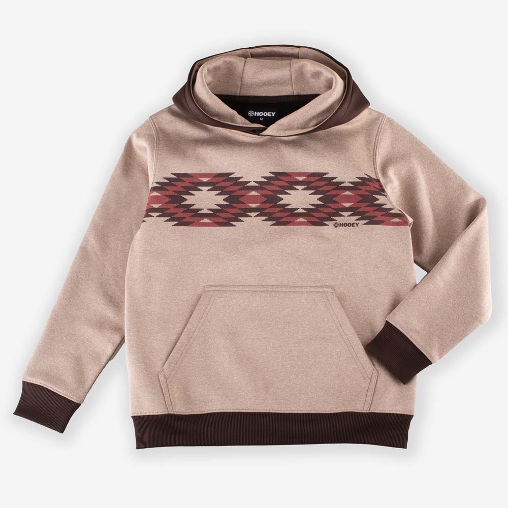 Hooey Youth kids Tan polar fleece Hoodie HH1240TN