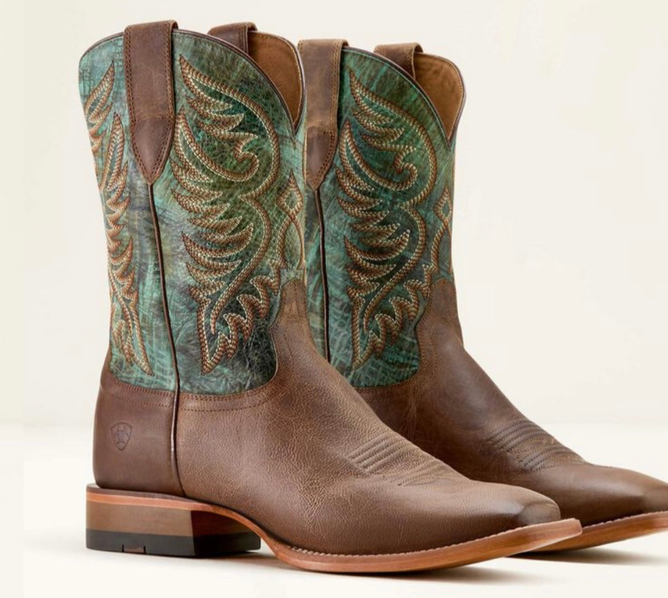MEN ARIAT BOOT TOTALLY TAN/ ROARIN TURQUOISE 10064000