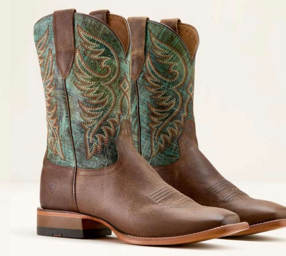 MEN ARIAT BOOT TOTALLY TAN/ ROARIN TURQUOISE 10064000 Laherradurawwnc.com