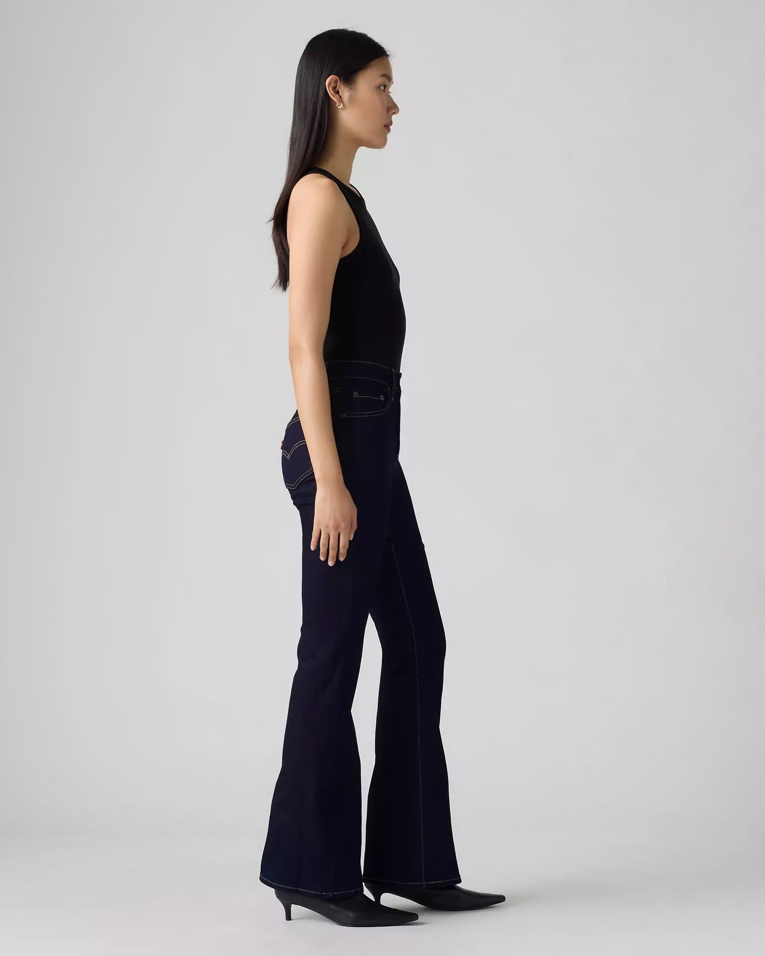 726 High Rise Flare Women's Jeans - Soft Dark Wash - A34100123