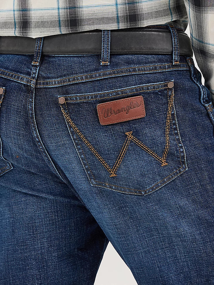 WRANGLER MEN'S JEANS RETRO RELAXED BOOT BLUE 112370633 WRT20