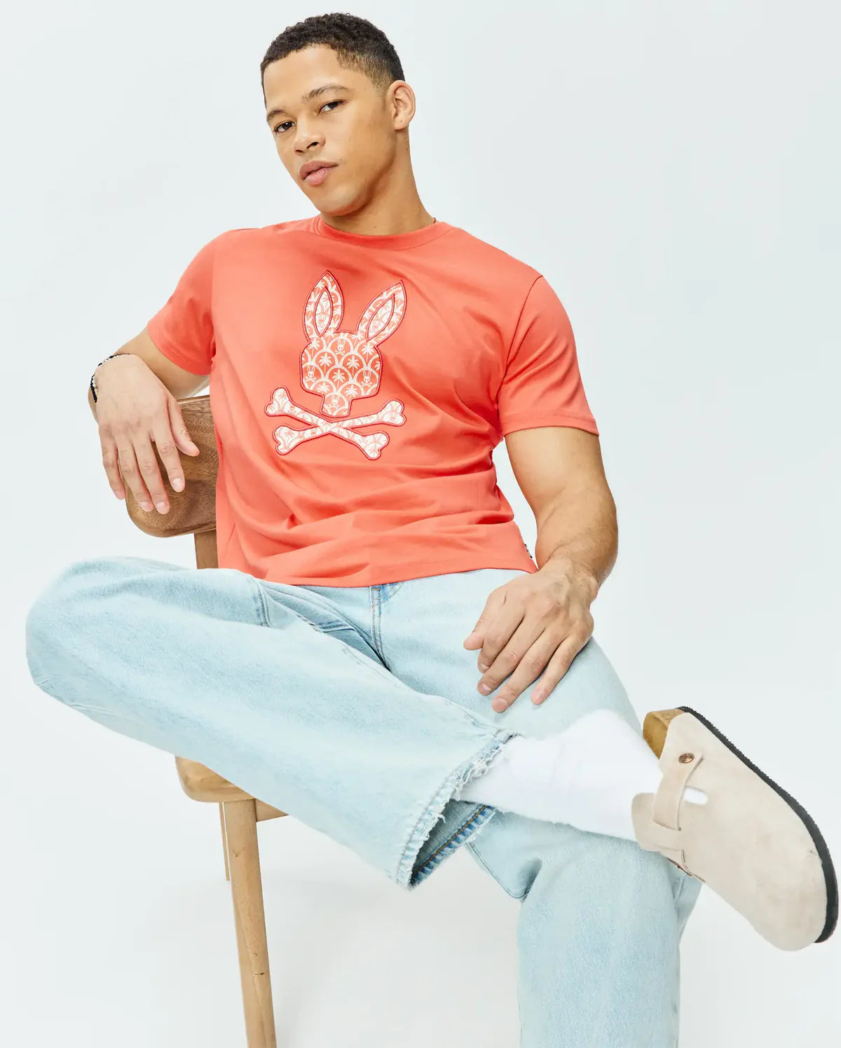 PSYCHO BUNNY BRAD GRAPHIC TEE EMBERGLOW - MT0200274