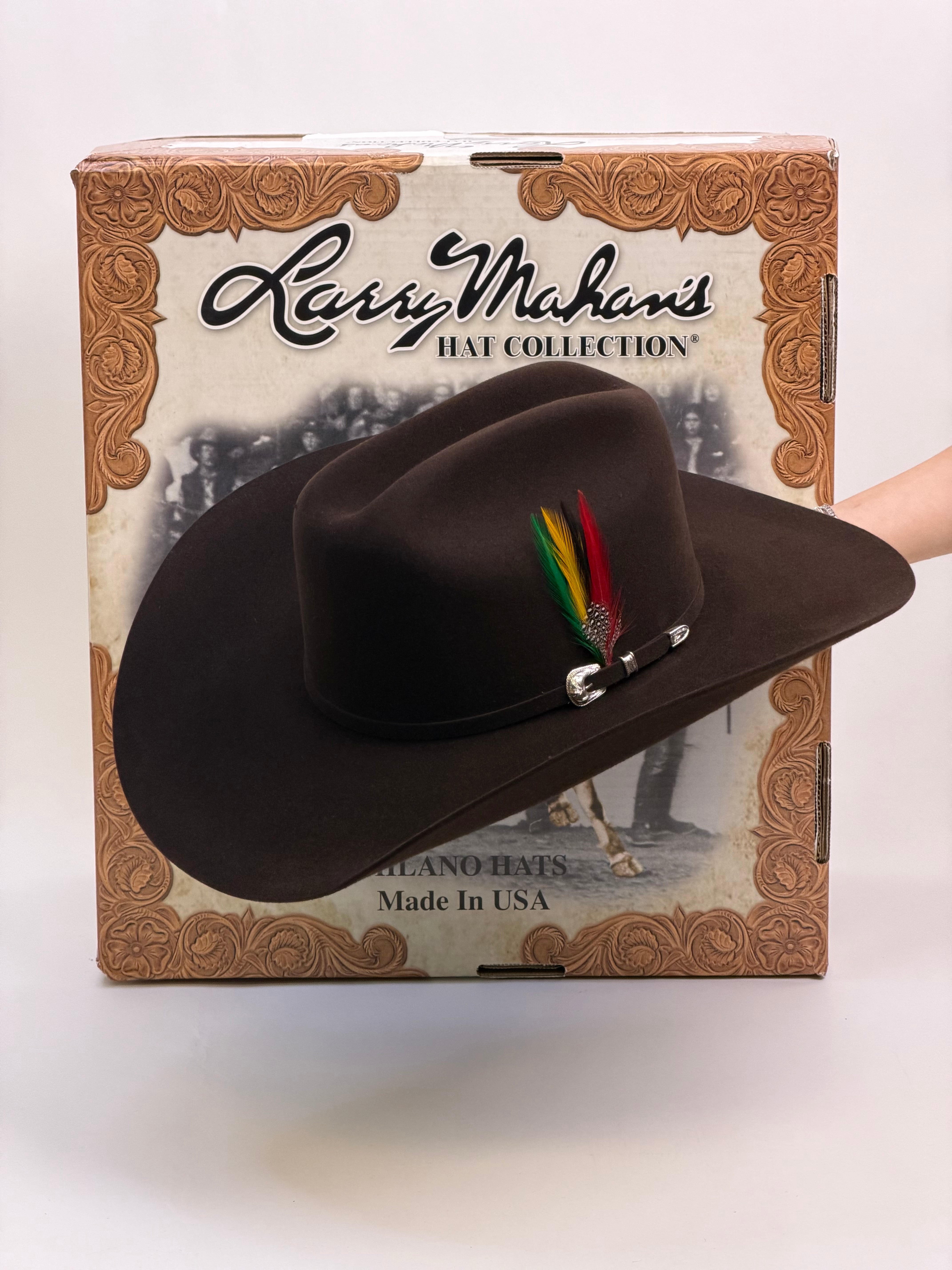 LARRY MAHAN´S 10X JERARCA COWBOY SOMBRERO PLATINO