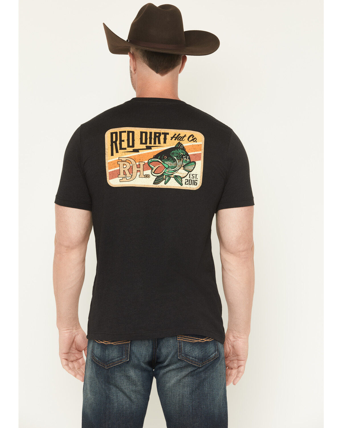 RED DIRT HAT CO. - TSHIRT RDHCT143 BASS LIG