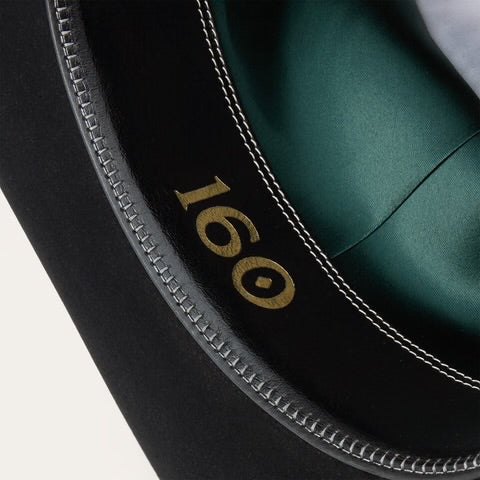 STETSON 100X THE GOLDEN EAGLE BLACK COPA CHICA PREMIUM FELT HAT