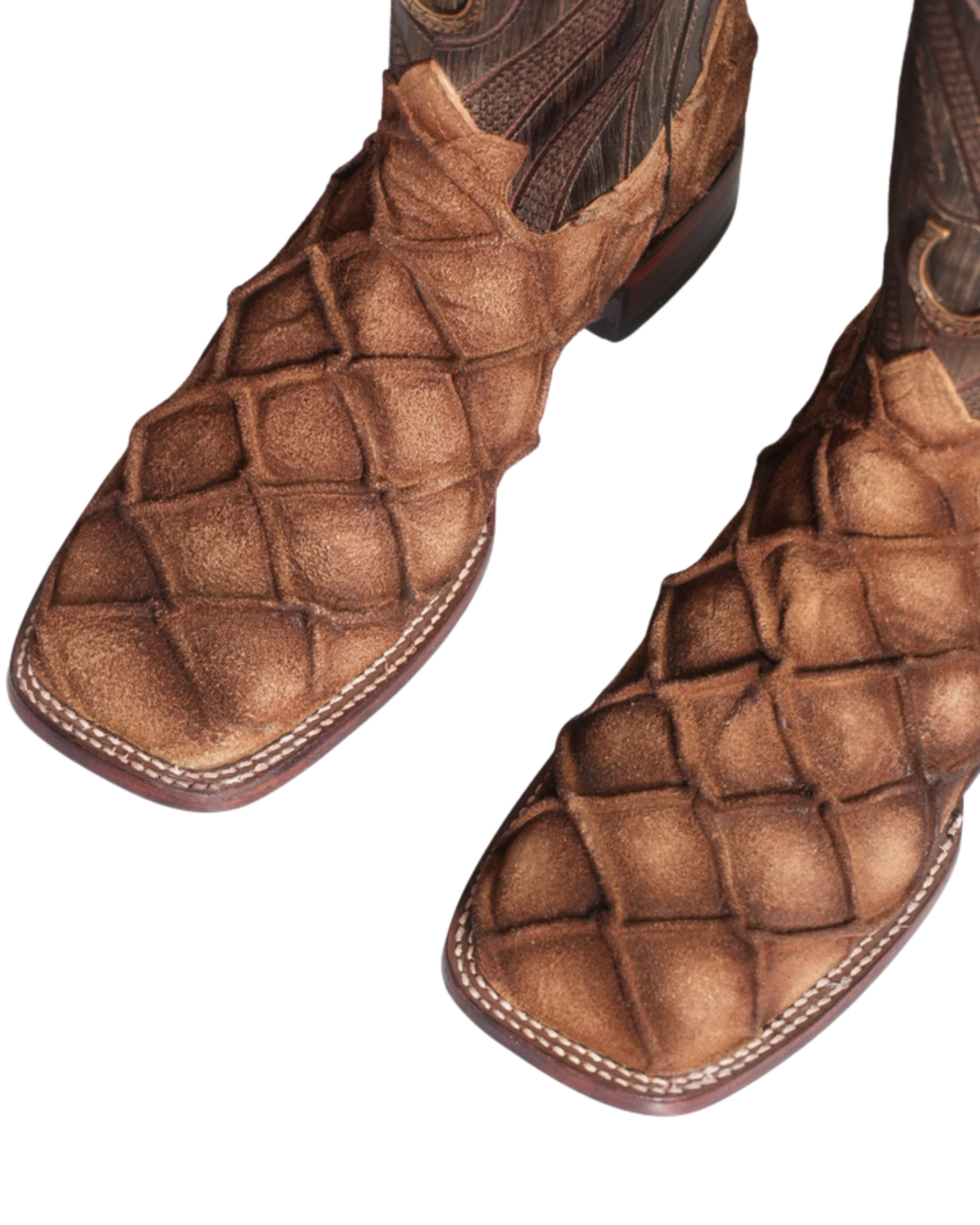 BOTAS NUEVAS PARA HOMBRE LA HERRADURA DANIEL PIRARUCU DOBLILLADO GAM BEIGE PUNTA CUADRADA