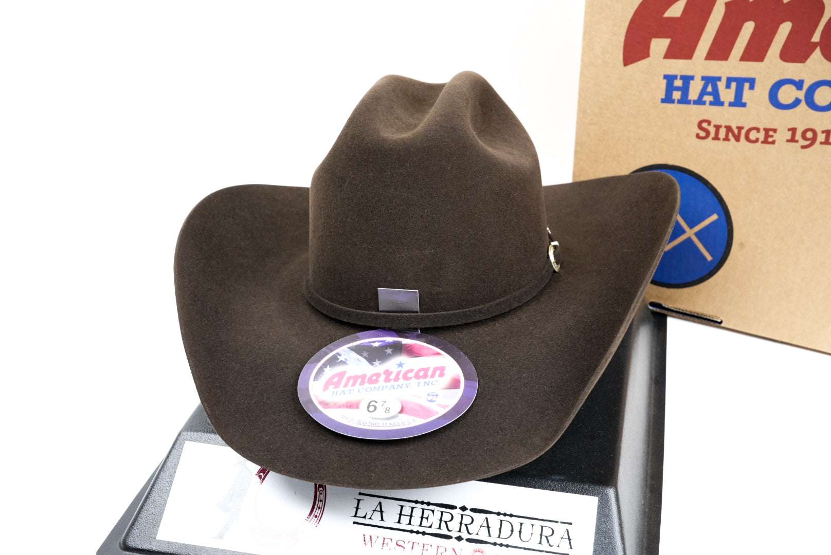 40X American Felt Hat Chocolate Laherradurawwnc.com