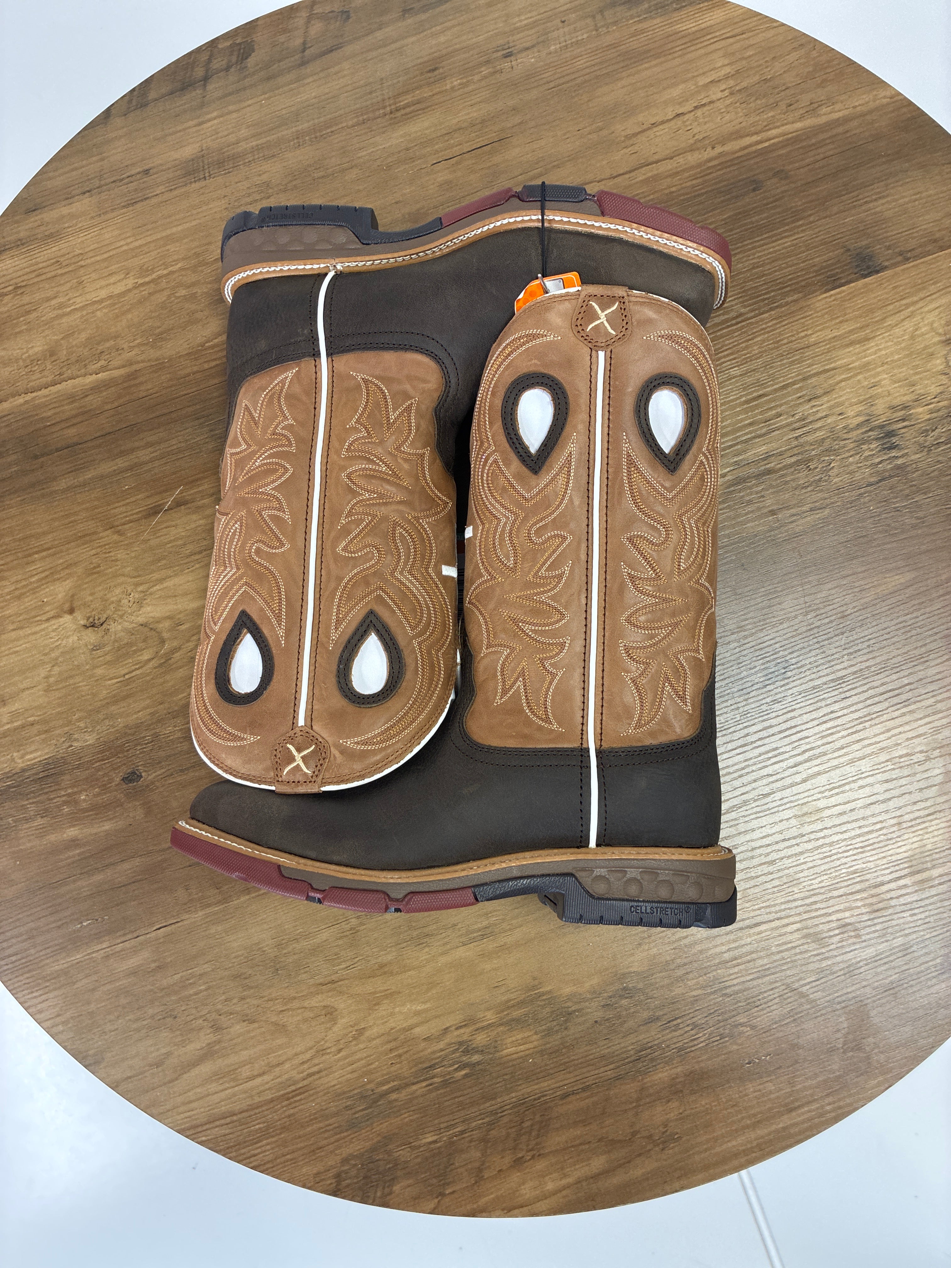 BOTAS DE HOMBRE TWISTED X DARK BROWN & ROASTED PECAN MXBA010