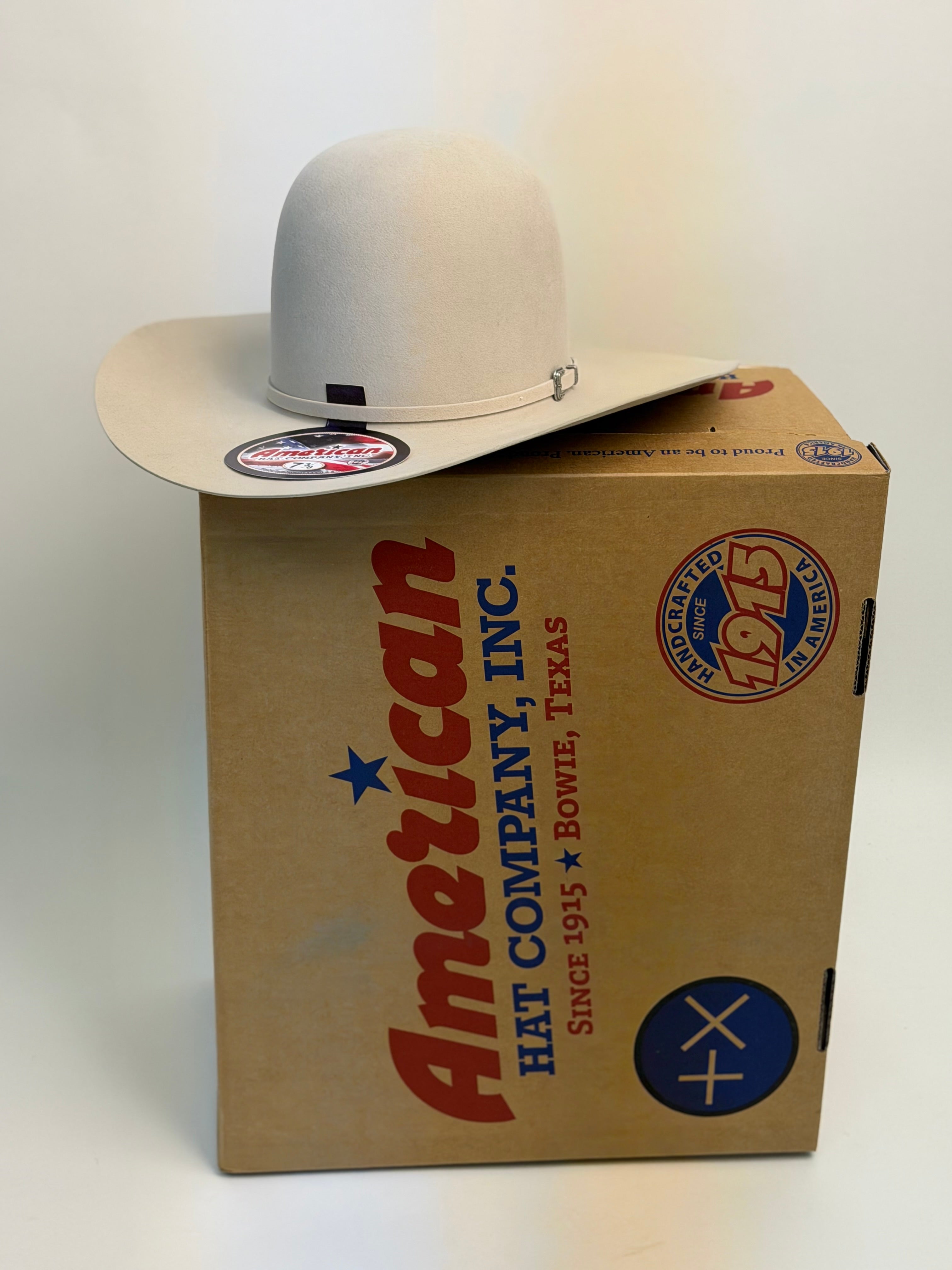 10X American Felt Hat Silverbelly Open Crown