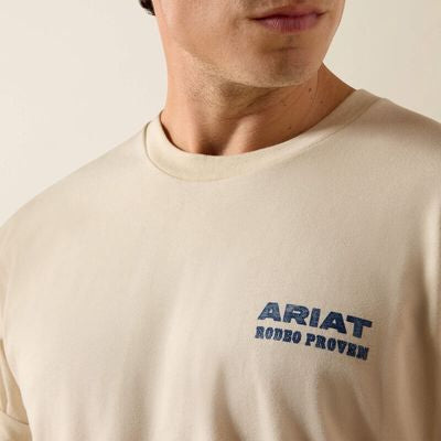 ARIAT MEN PROVEN STAMP SS TSHRT NATURAL 10073416