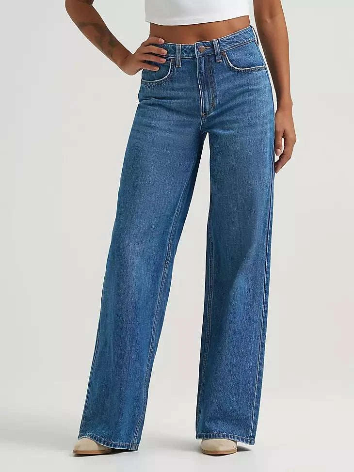 WOMEN'S WRANGLER RETRO BAILEY HIGH RISE WIDE LEG JEAN - 112359363 Laherradurawwnc.com