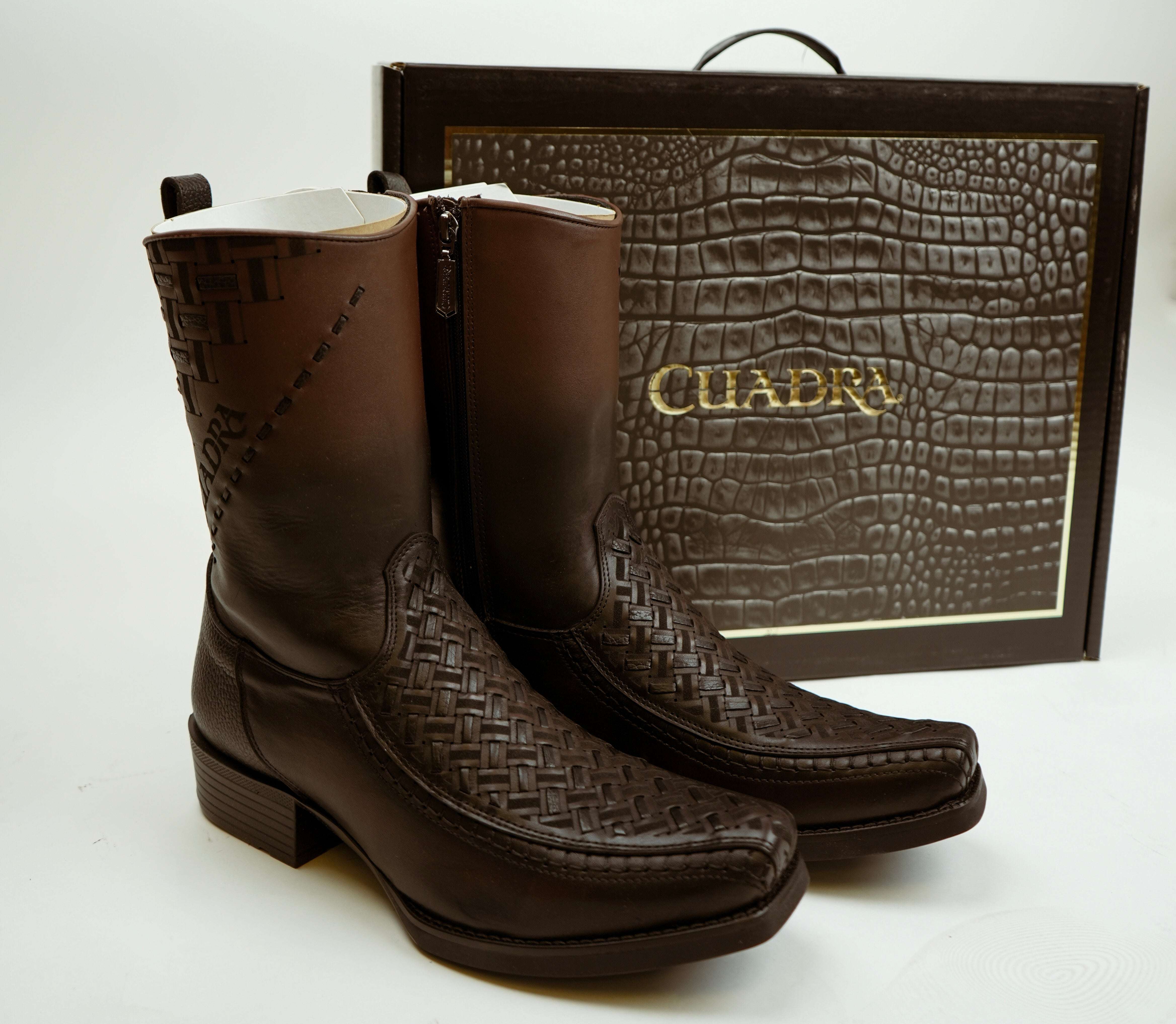 CUADRA MEN BOTIN DE RES CRUST CASTAÑO NARROW SQ TOE CC293 Laherradurawwnc.com
