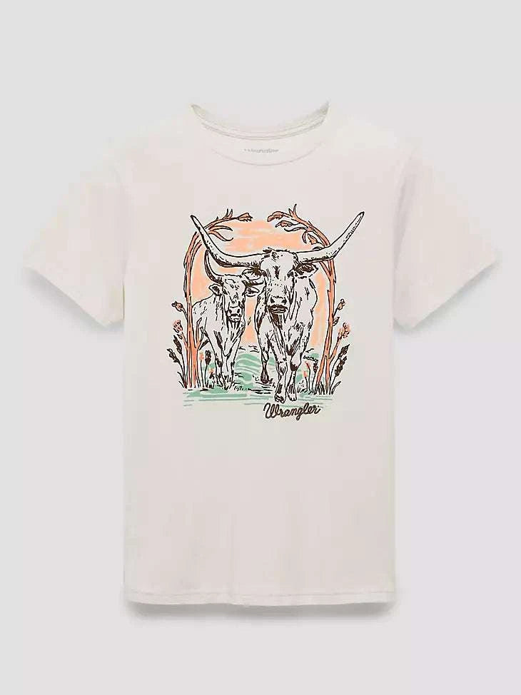 WRANGLER WOMENS GIRLFRIEND GRAPHIC BEIGE - 112375871 Laherradurawwnc.com