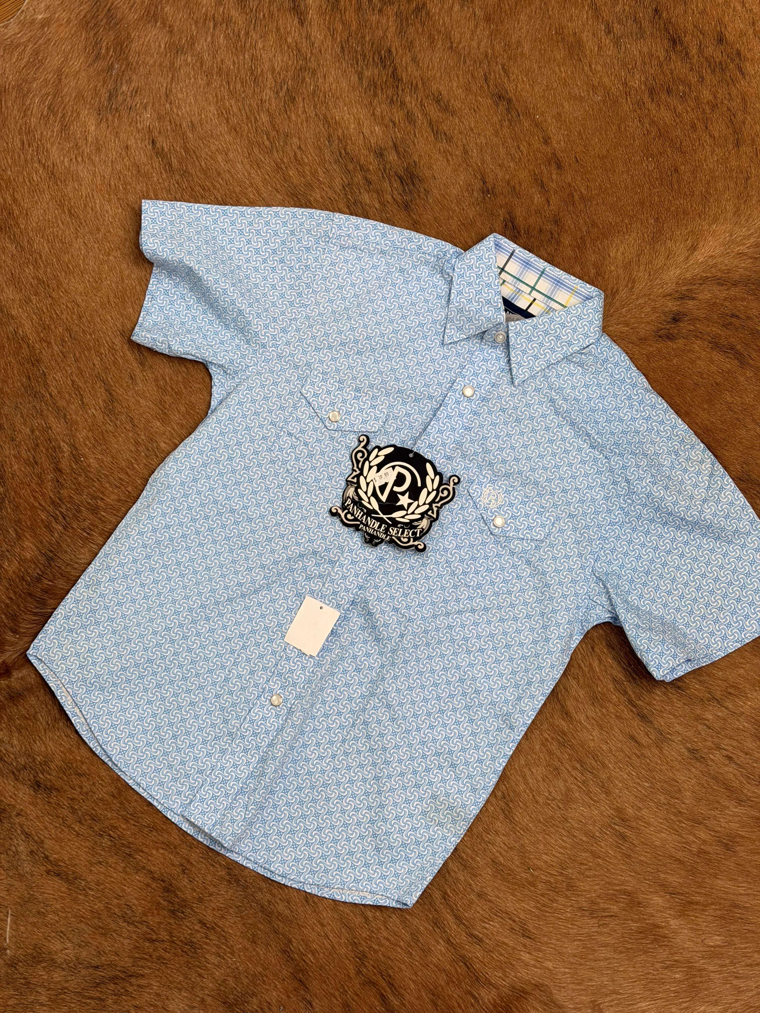 PANHANDLE KIDS SHIRT/ BABY BLUE- PBN3S03318 Laherradurawwnc.com