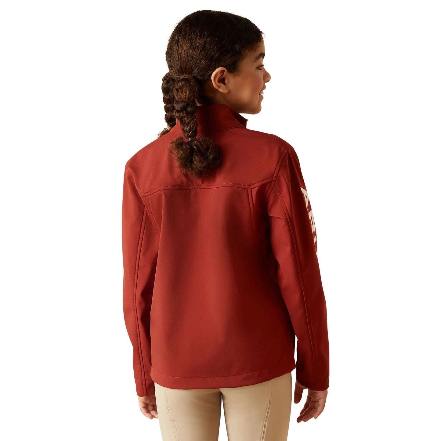 ARIAT YOUTH SOFT SHELL JACKET TEAM LOGO FIRED BRICK 10046692 Laherradurawwnc.com