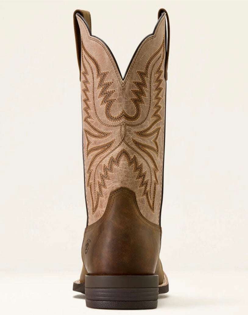 ARIAT MENS BOOT BRUSH CREEK AGED TAN/SMOKEY TAUPE WIDE SQUARE 10074181 Laherradurawwnc.com