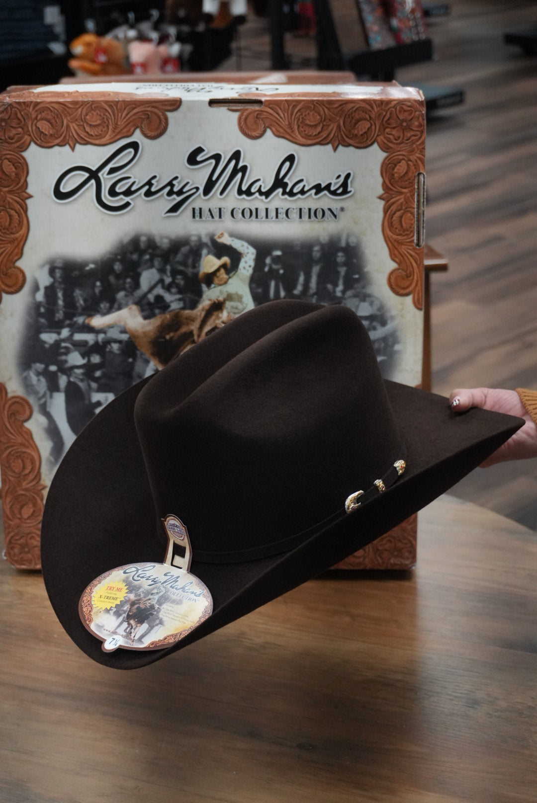 LARRY MAHAN´S 6X GORRAS COYBOY NEGRAS REALES