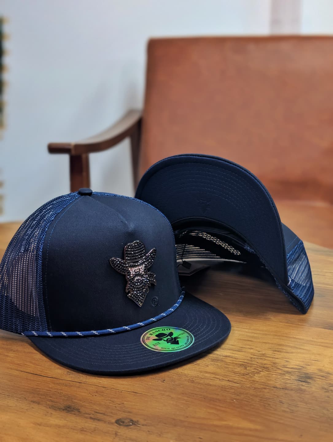 GORRA SNAPBACK DE RANCHO CRISTAL AZUL MARINO